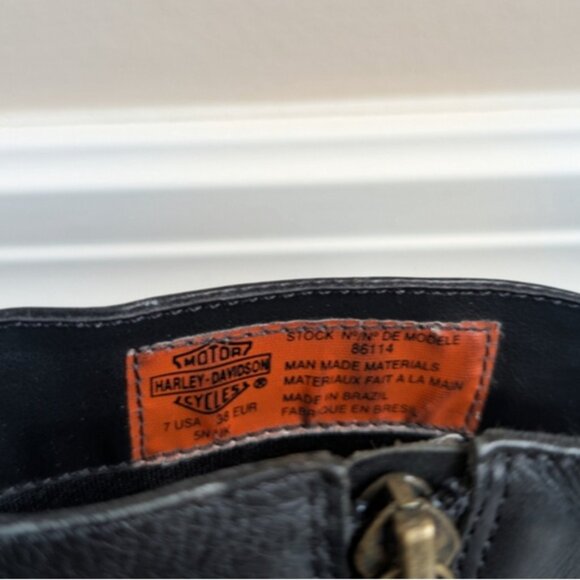 Harley Davidson Black Ankle Boots - Picture 9 of 9